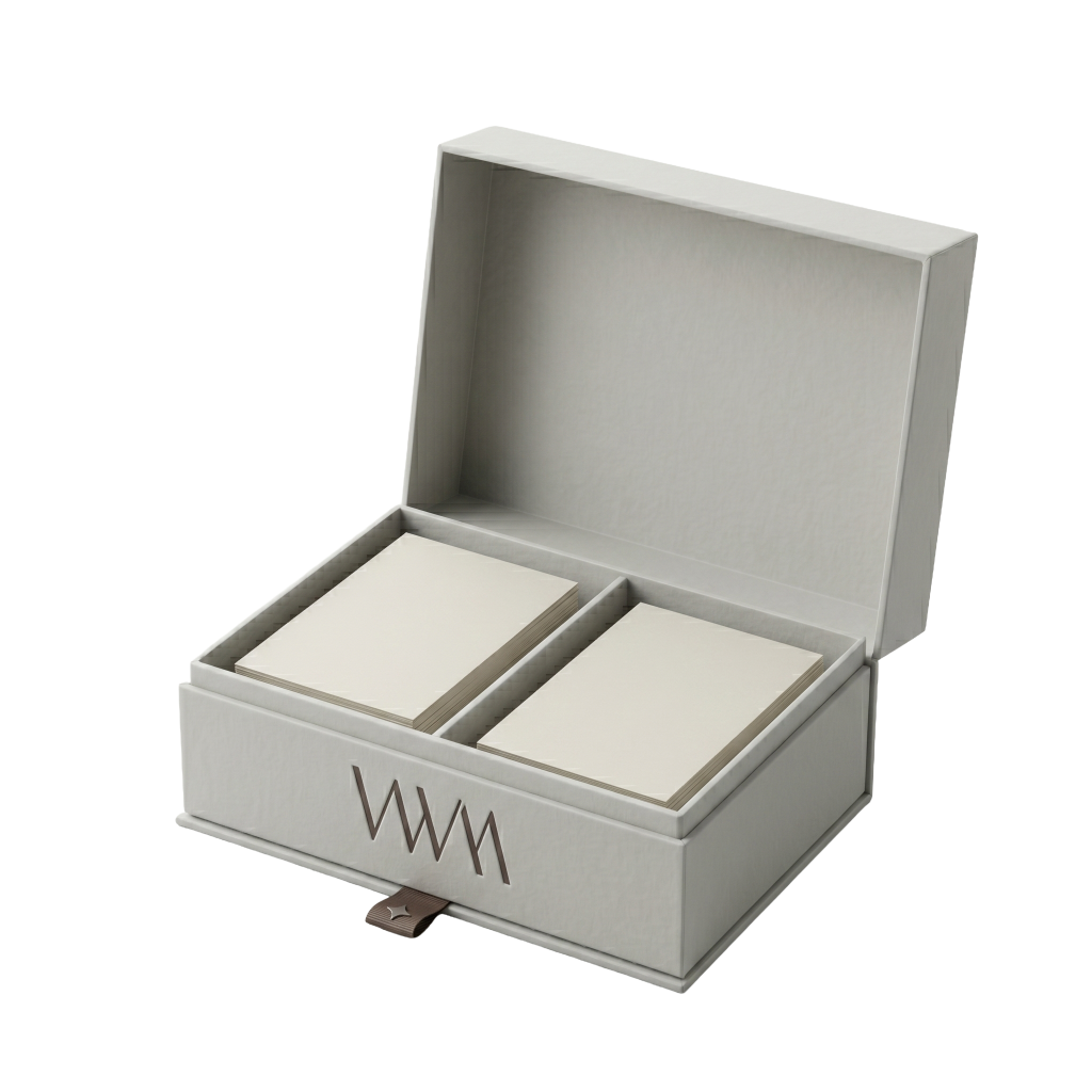 Caja para tarjetas doble