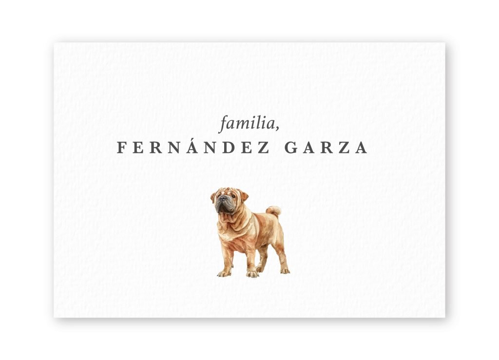 Tarjetas Shar Pei