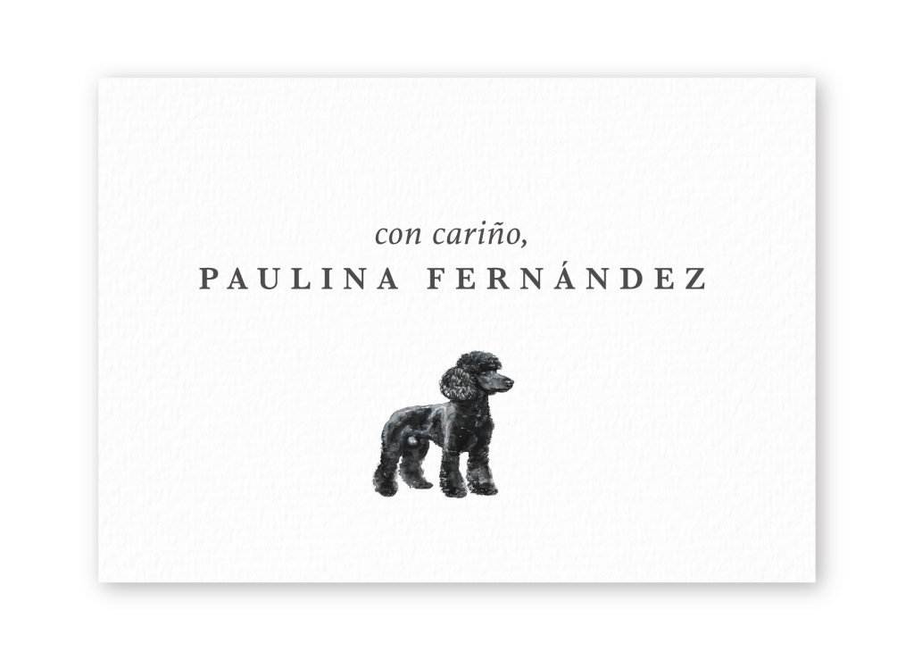 Tarjetas Poodle