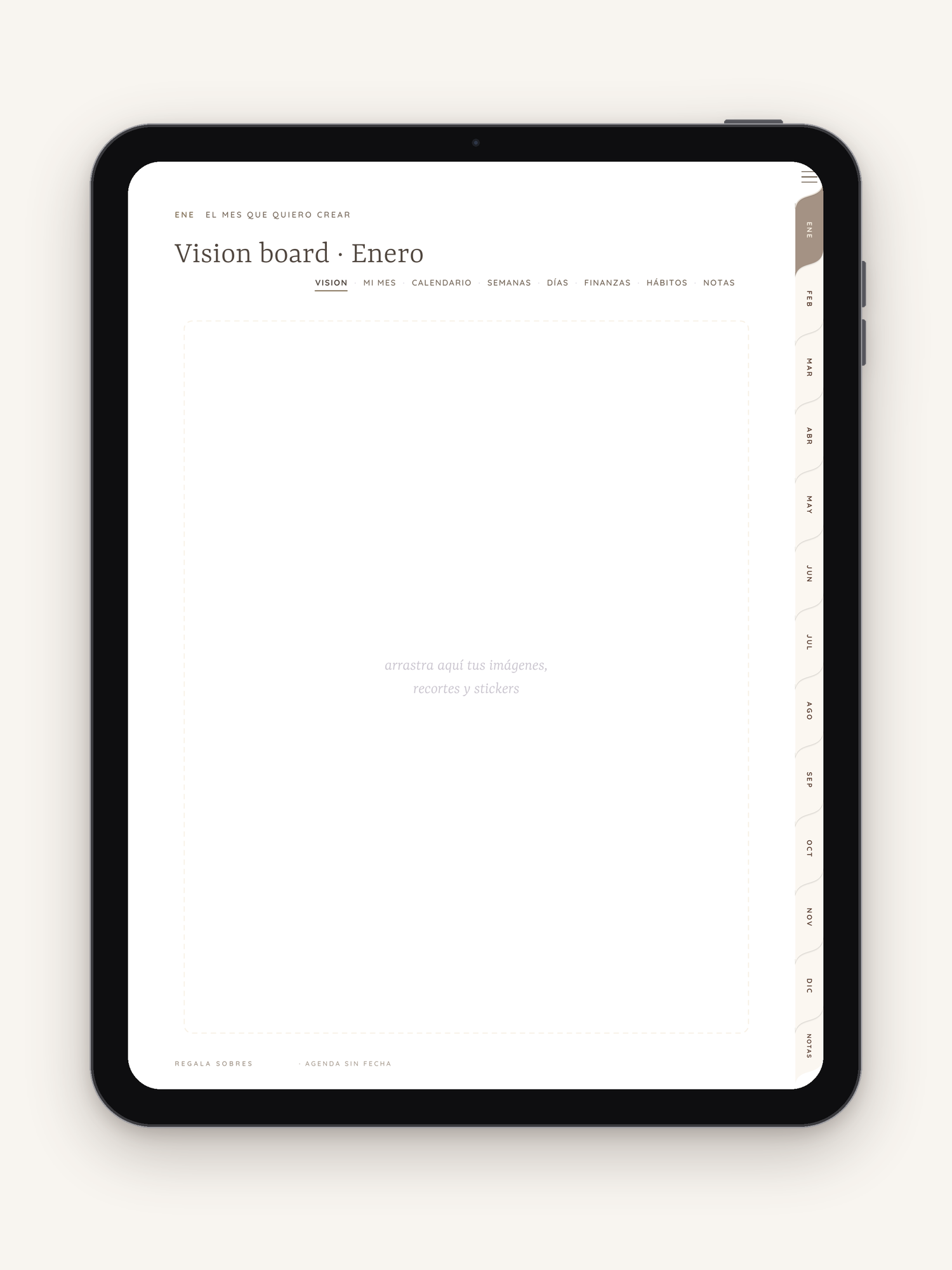 Vision board mensual · Agenda-sinfechas-2027-Costal
